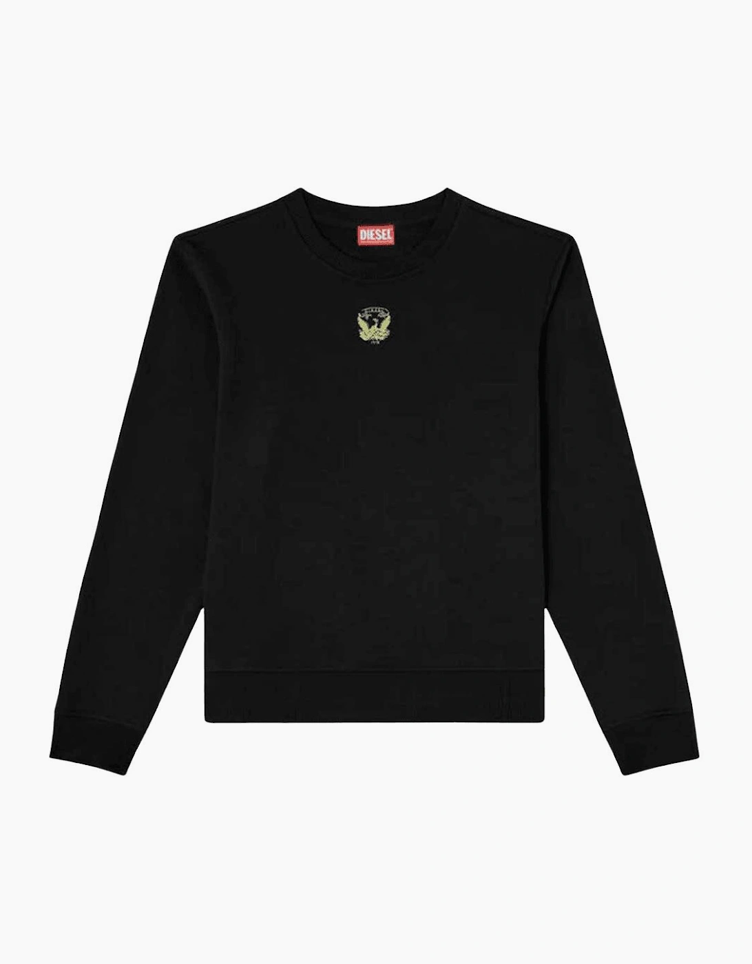 S-Ginn Embroidered Logo Black Sweatshirt