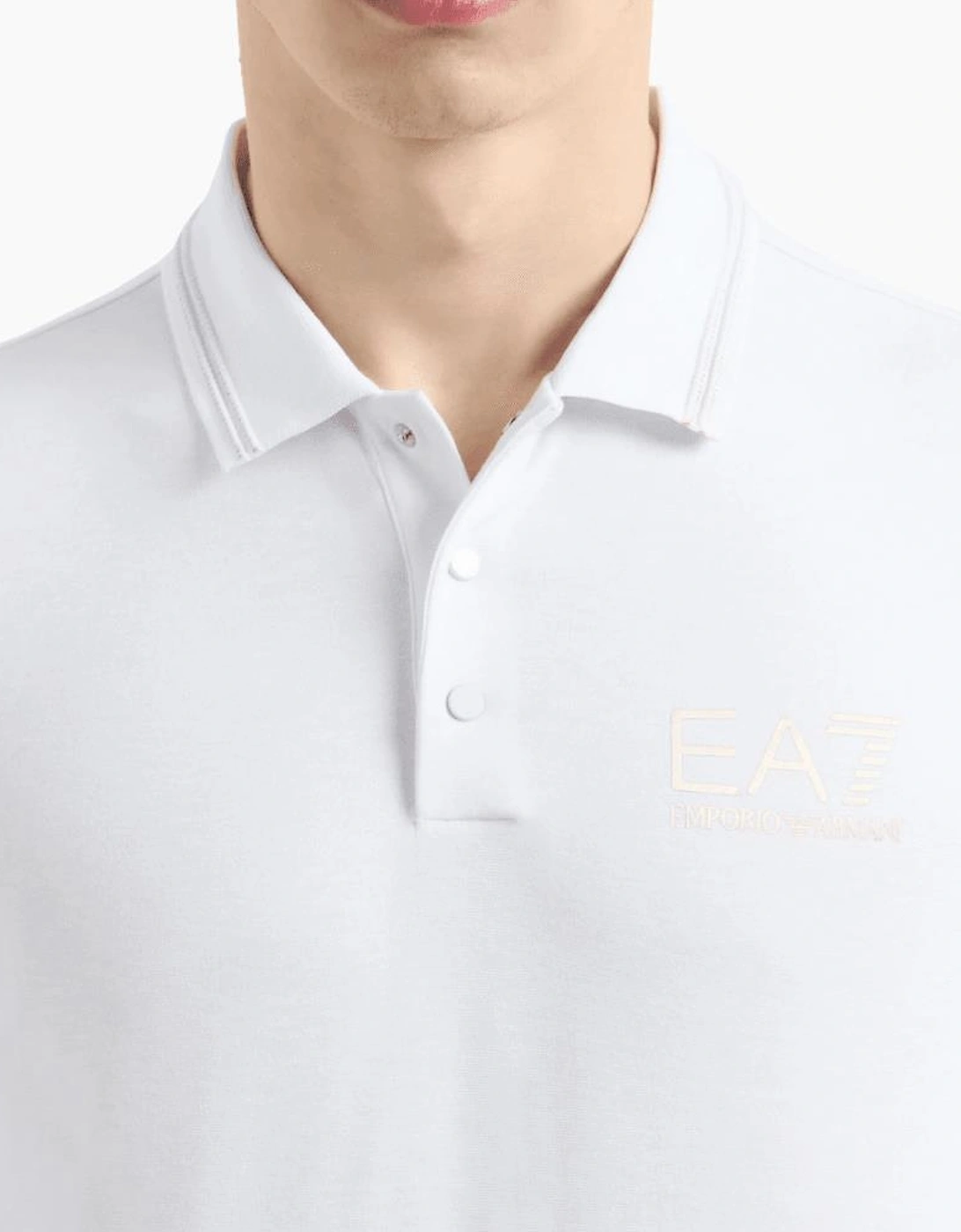 Gold Series White Polo Shirt