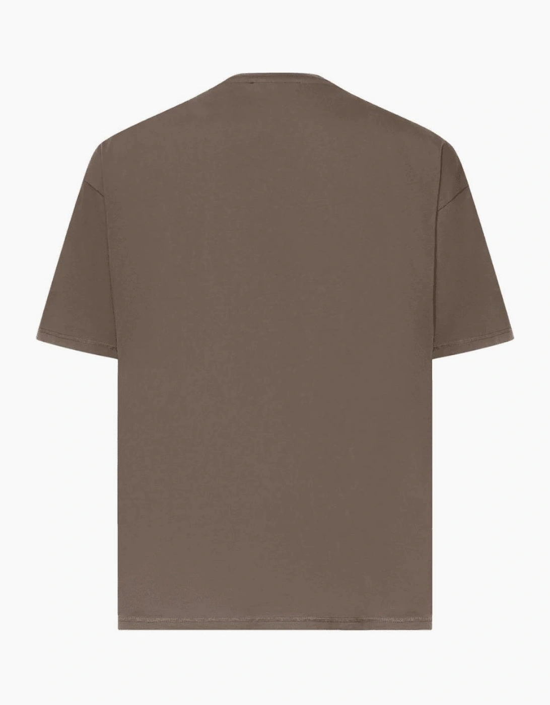 Western Initial Oversized Brown T-Shirt