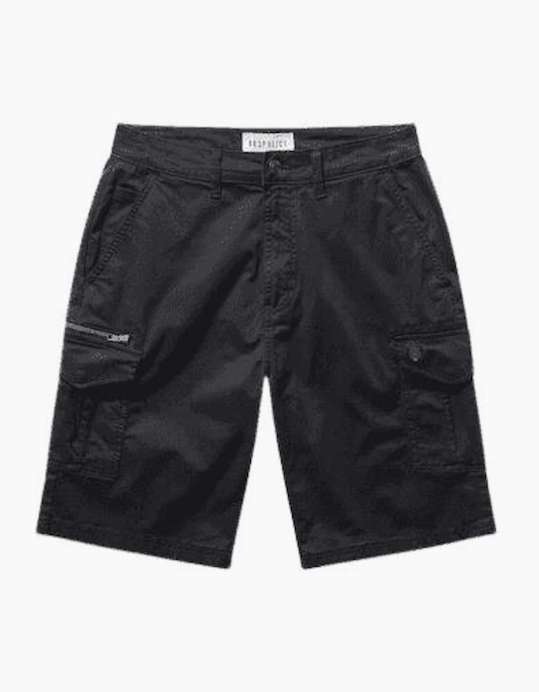 Lindros Black Cargo Shorts
