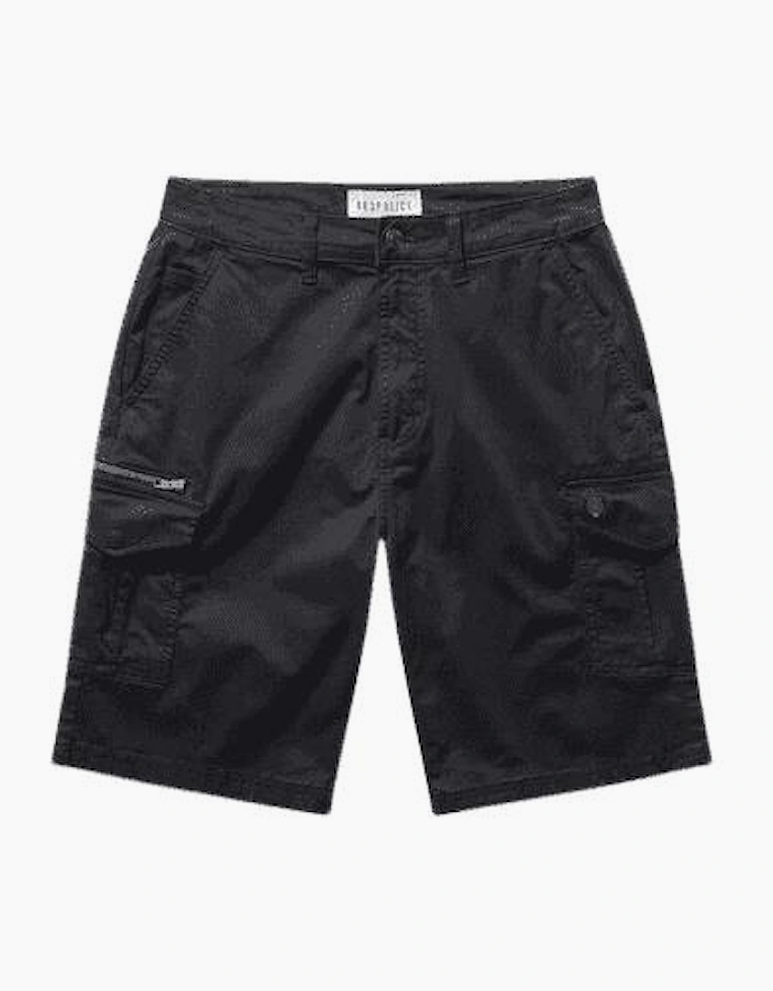 Lindros Black Cargo Shorts