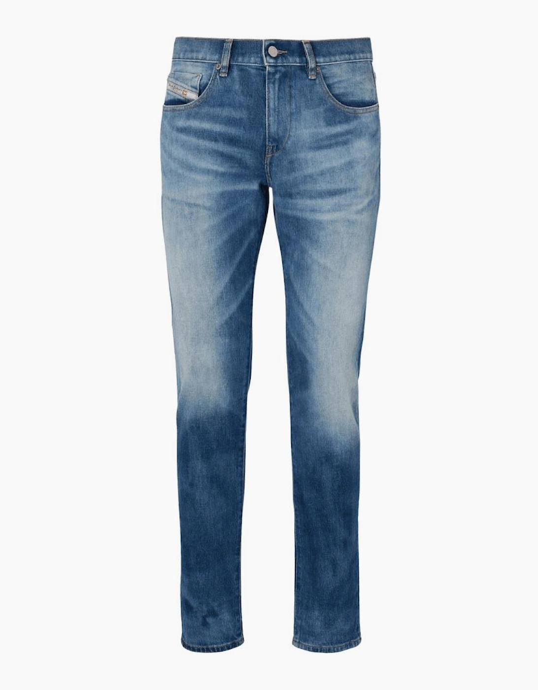 2019 D-STRUKT Slim Fit Blue Wash Jeans
