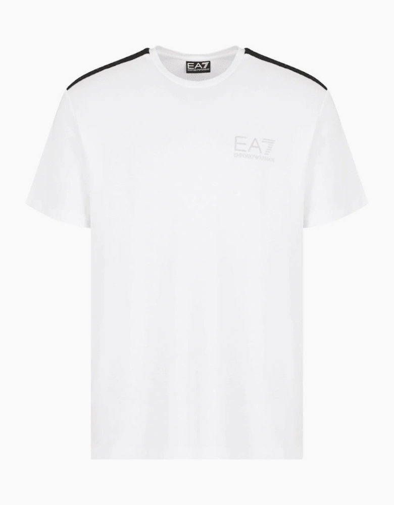 Gold Series Taped Shoulder White T-Shirt
