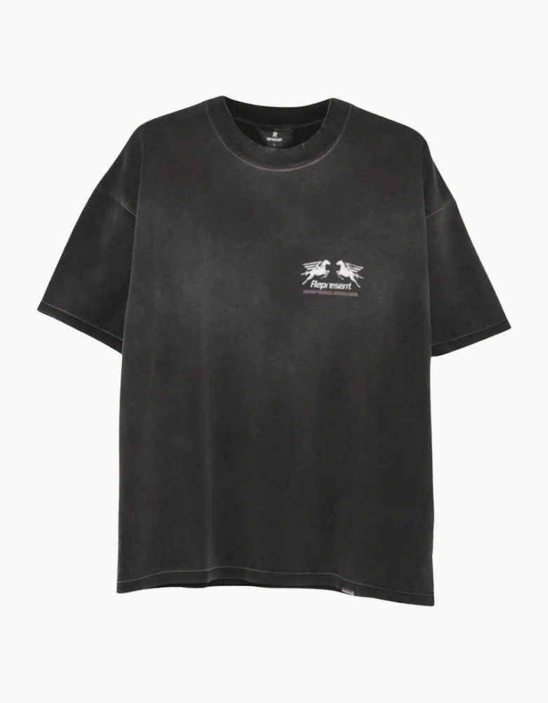 Graphic Logo Oversized Black T-Shirt