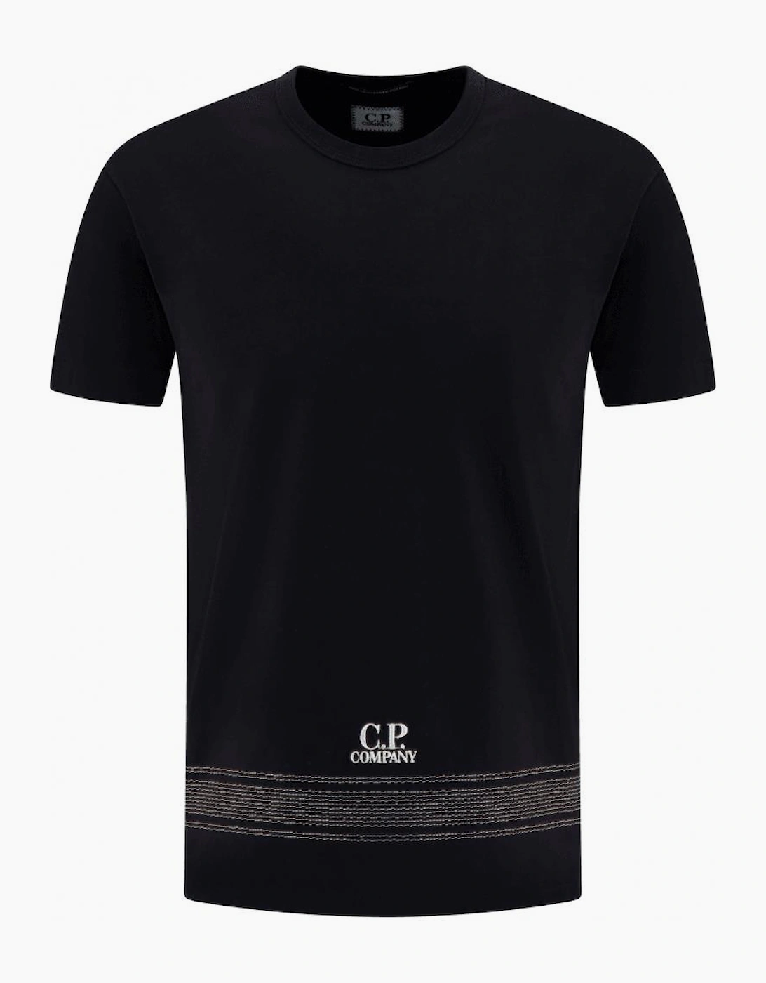 30/2 Mercerized Thick Jersey Black T-Shirt