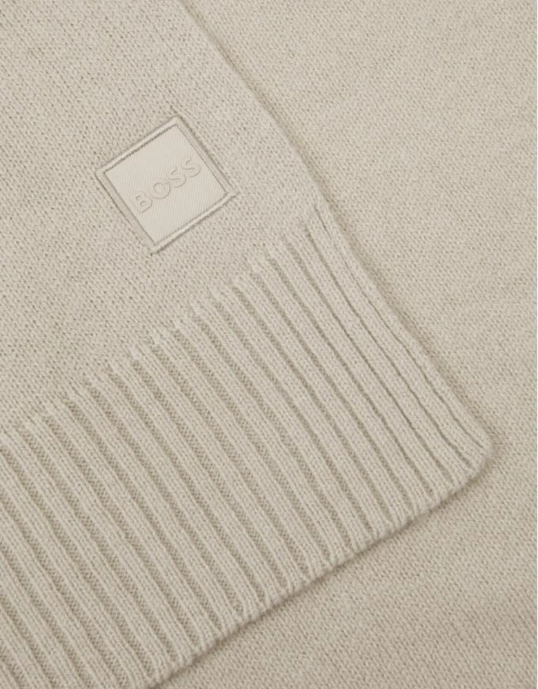 Akalo_R Patch Logo Beige Scarf