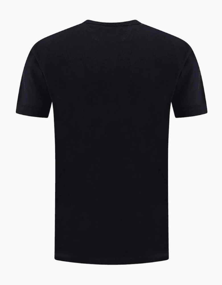 30/2 Mercerized Thick Jersey Black T-Shirt