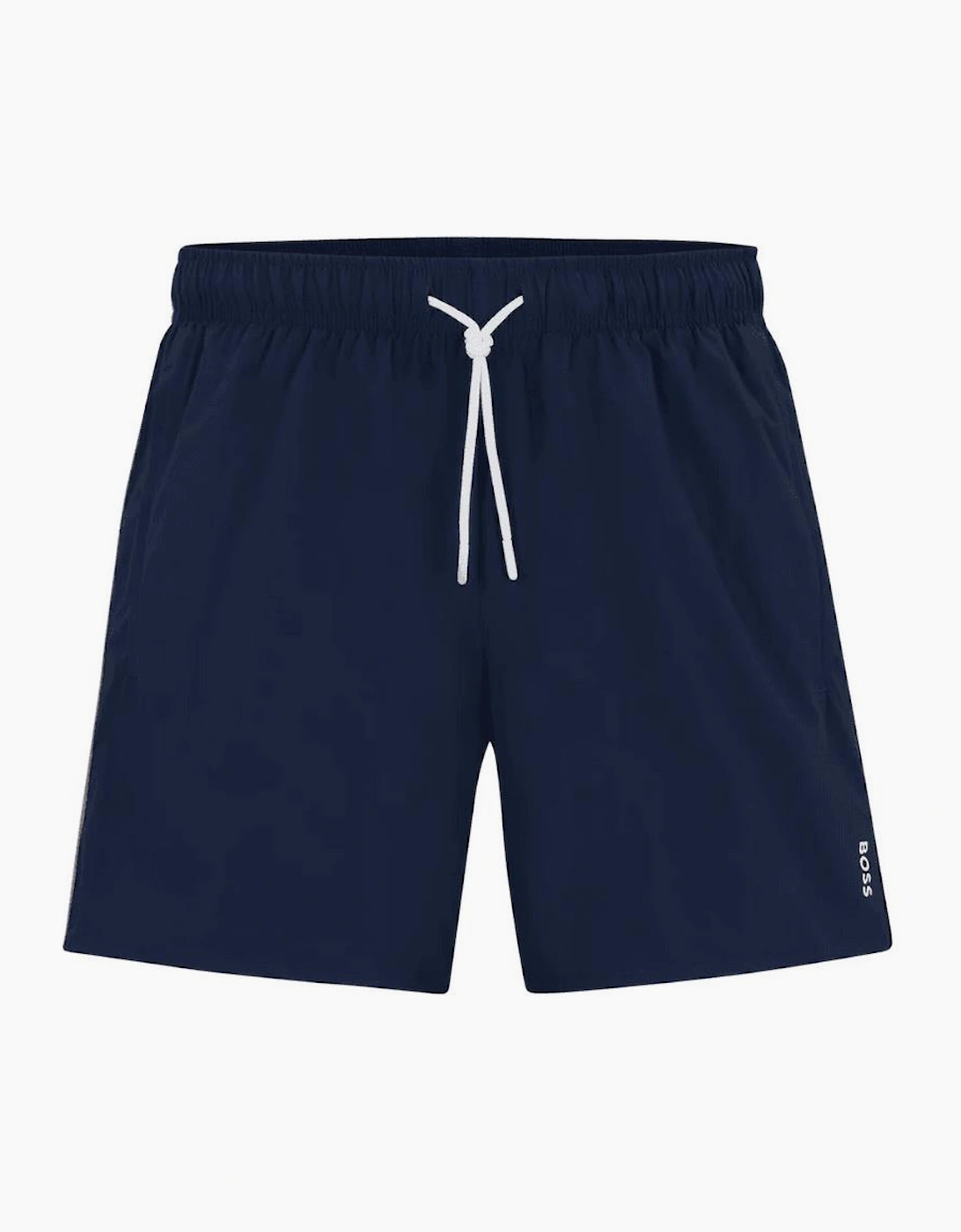Hugo Boss Men's Iconic Stripe Logo Navy Swim Shorts - Size, 33/32/32