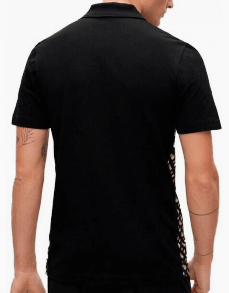 Parlay 184 Pique Cotton Black Polo Shirt
