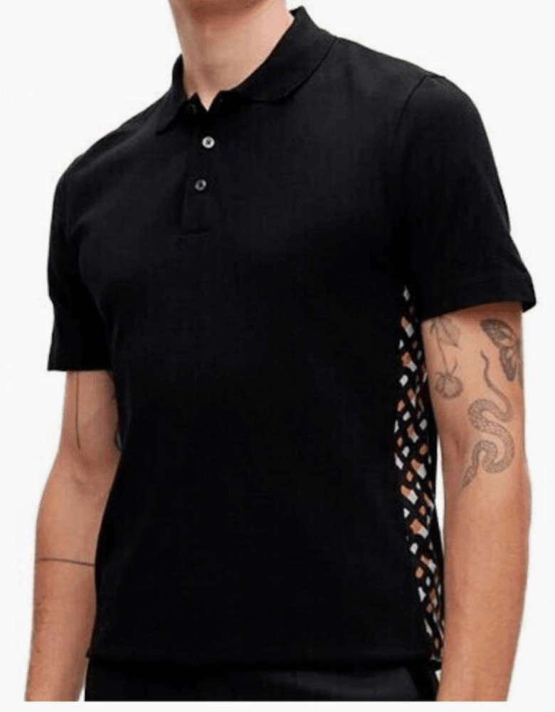 Parlay 184 Pique Cotton Black Polo Shirt