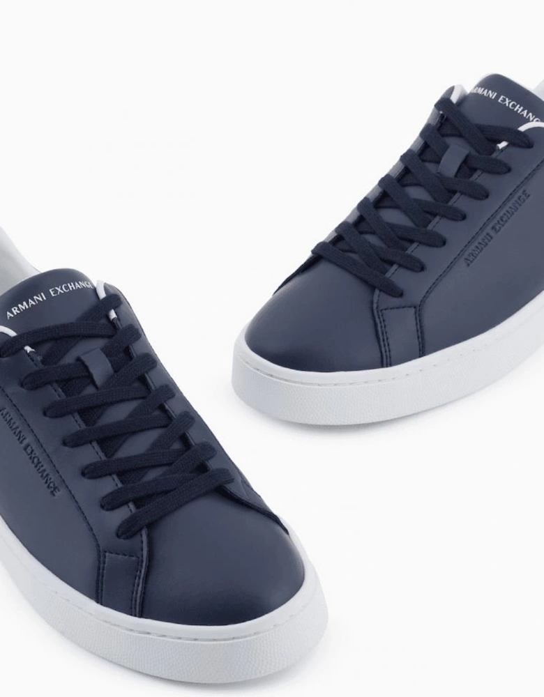 Leather Navy/White Sneaker Trainer