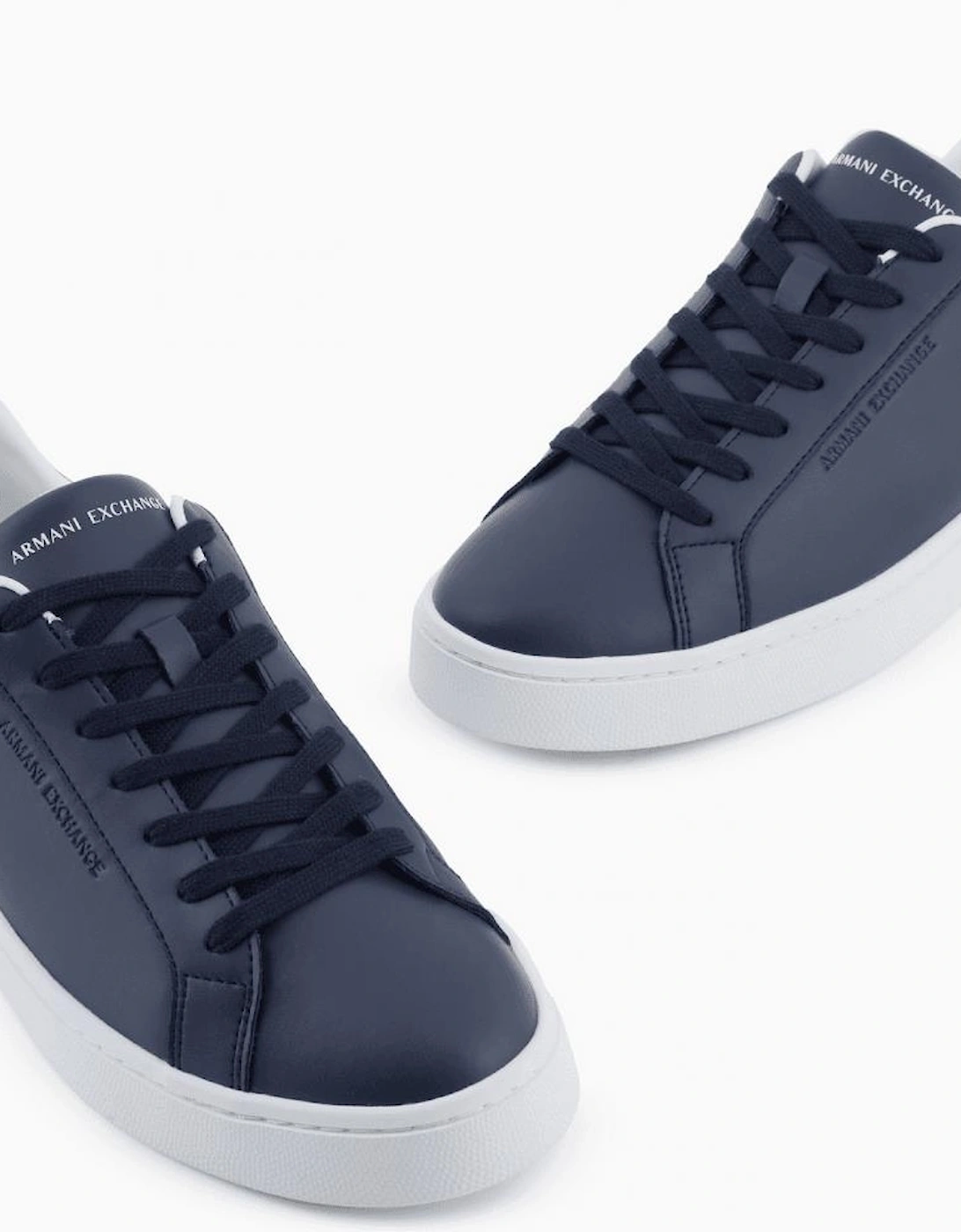 Leather Navy/White Sneaker Trainer