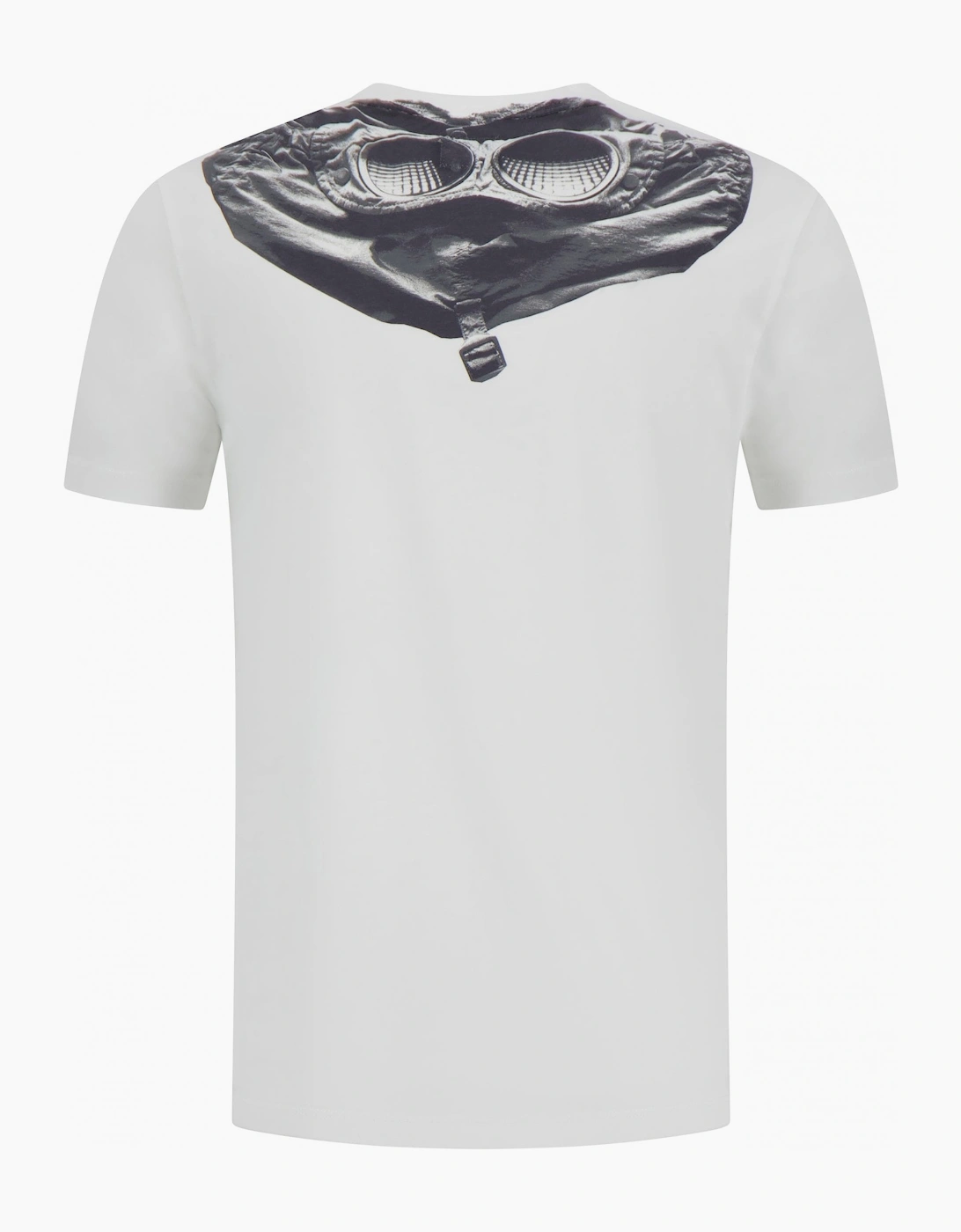 30/1 Goggle Graphic Print White T-Shirt