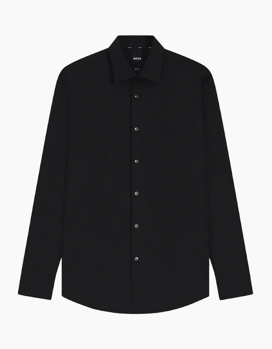 H-Hank Slim Fit Easy Iron Black Shirt