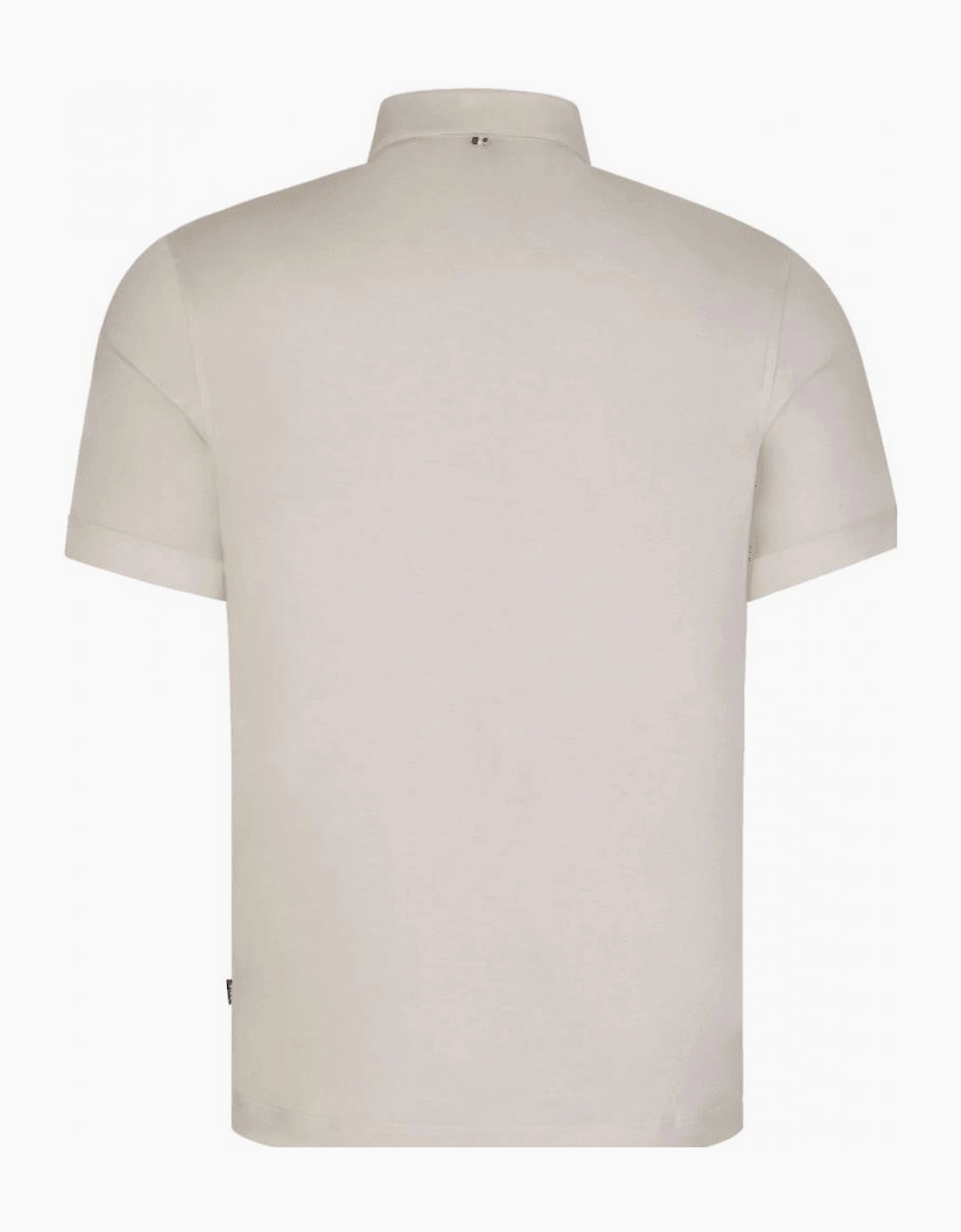 Press 53 Mercerized Cotton Cream Polo Shirt