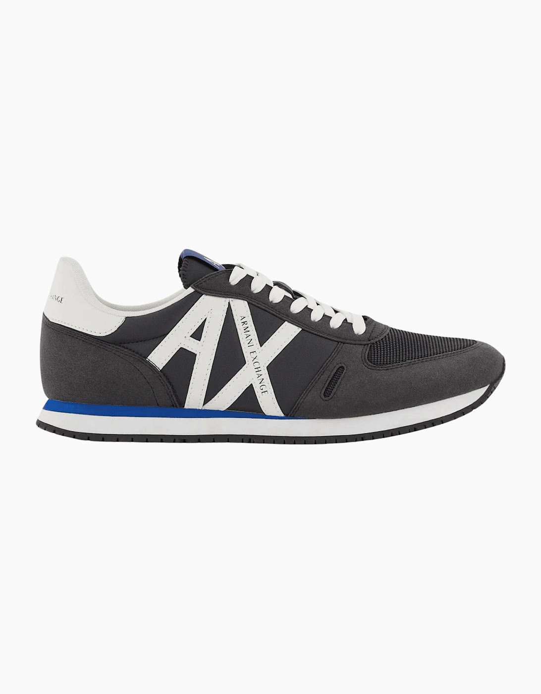 Eco Suede Mesh Navy Trainer
