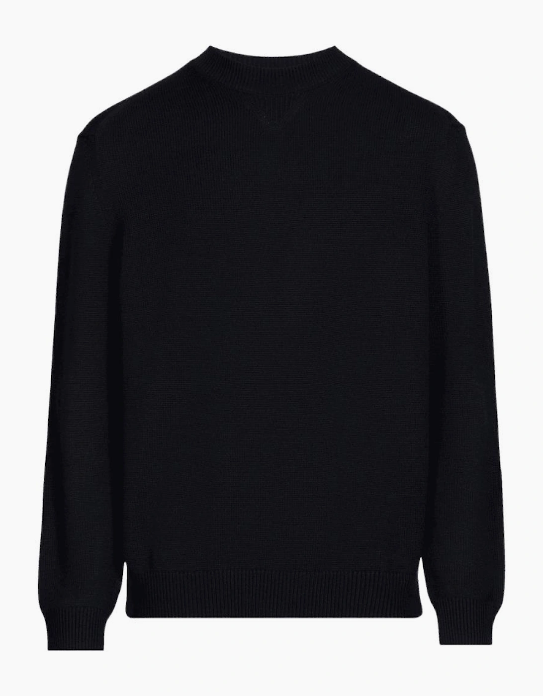 Ribbed Knit Navy Knitwear Jumper