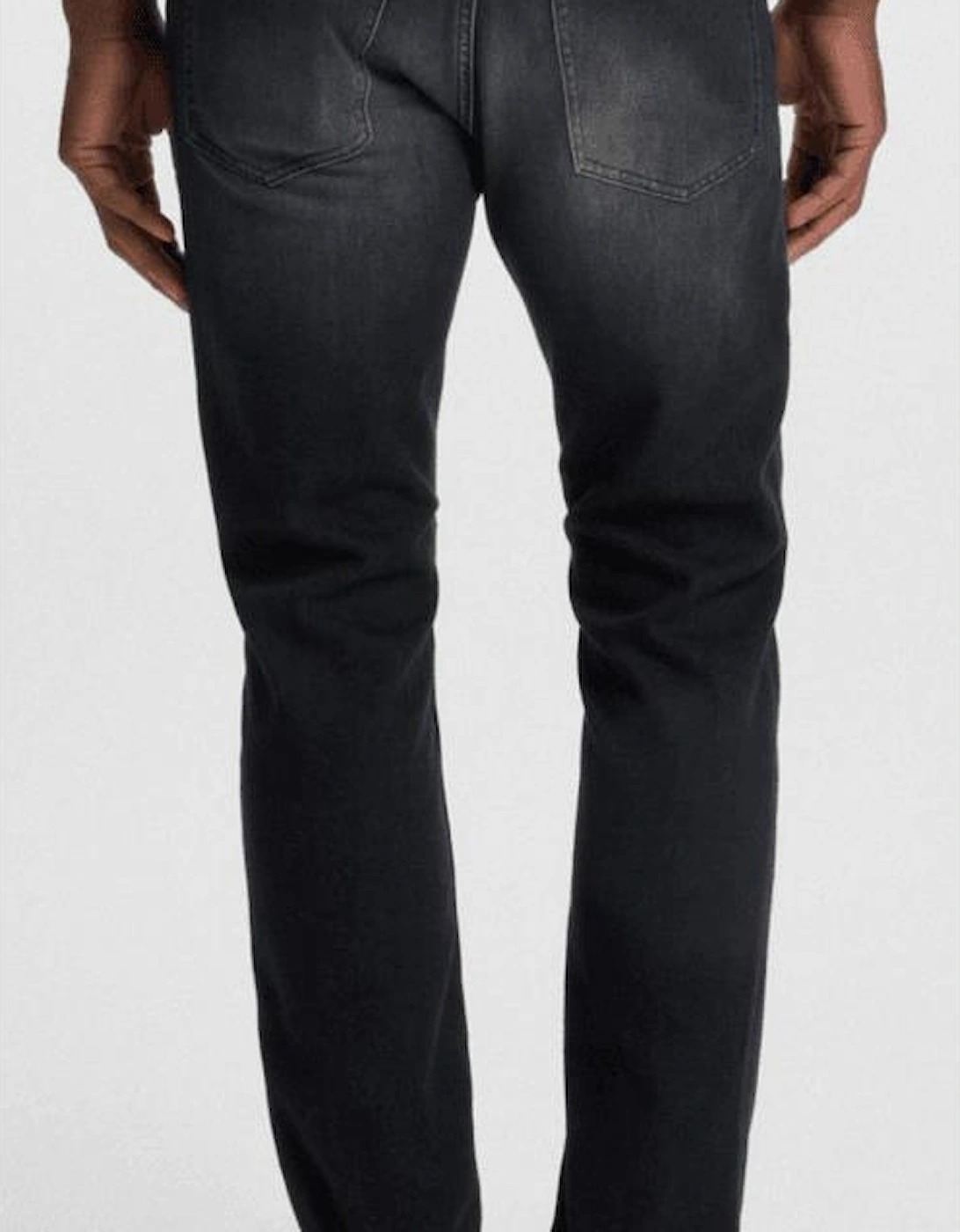 H-Delaware Slim Fit Cashmere Touch Charcoal Grey Jeans
