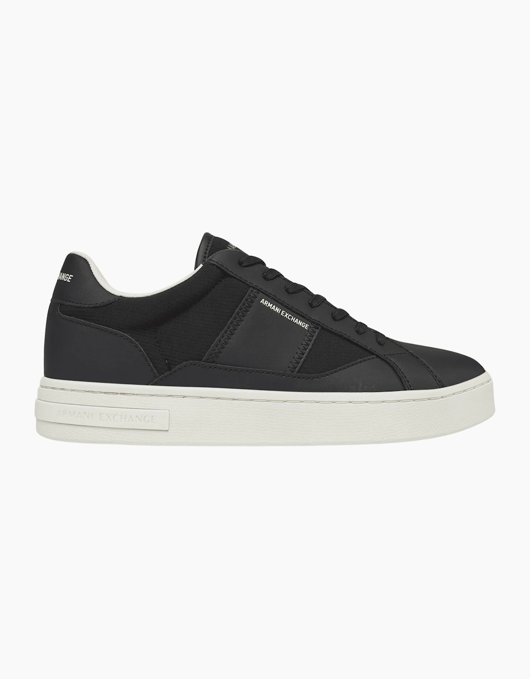 Low Top Colour Block Black Sneaker Trainer