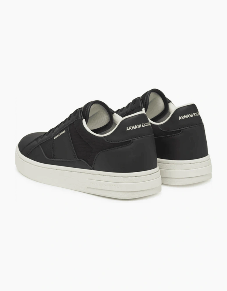 Low Top Colour Block Black Sneaker Trainer