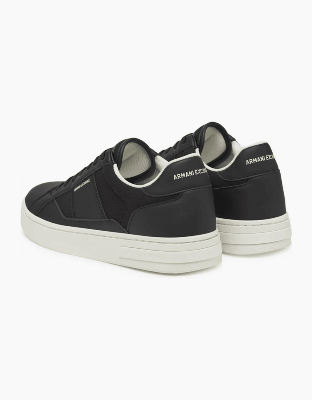 Low Top Colour Block Black Sneaker Trainer