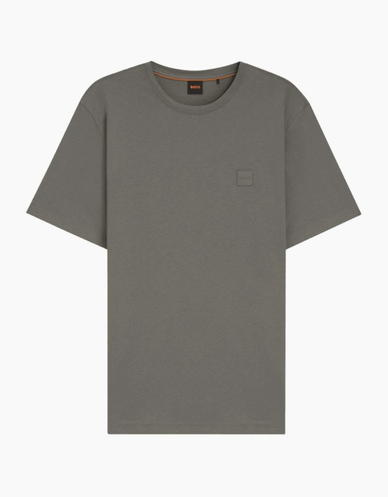 Tales Cotton Relaxed Fit Grey/Green T-Shirt
