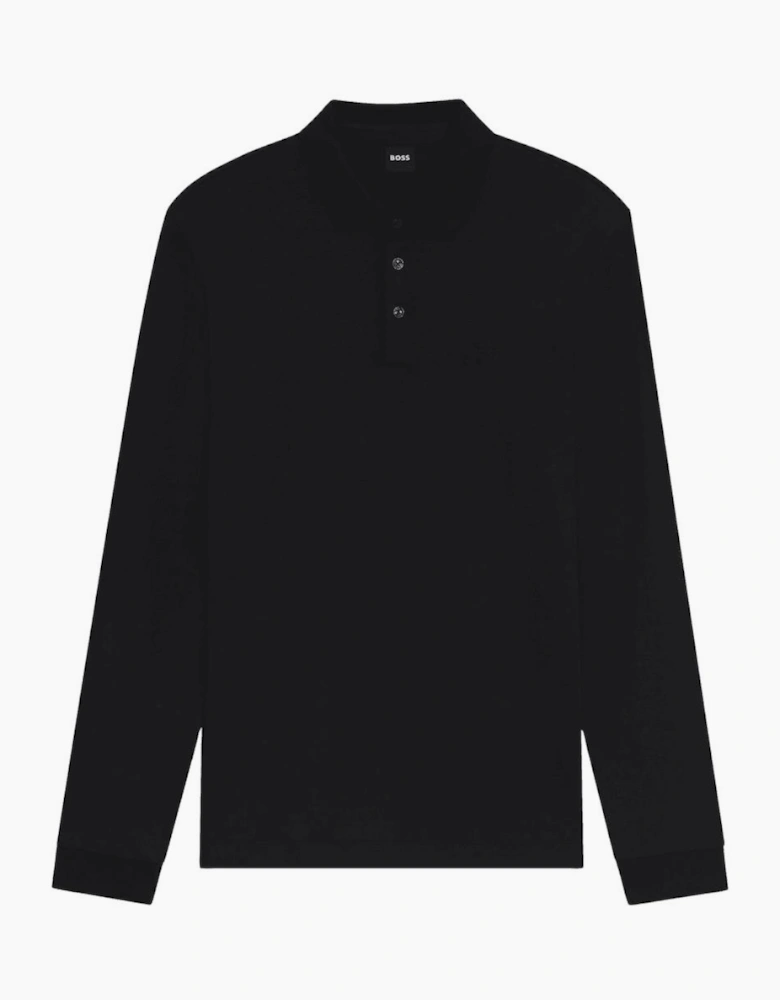 Pado 30 Long Sleeve Black Polo Shirt