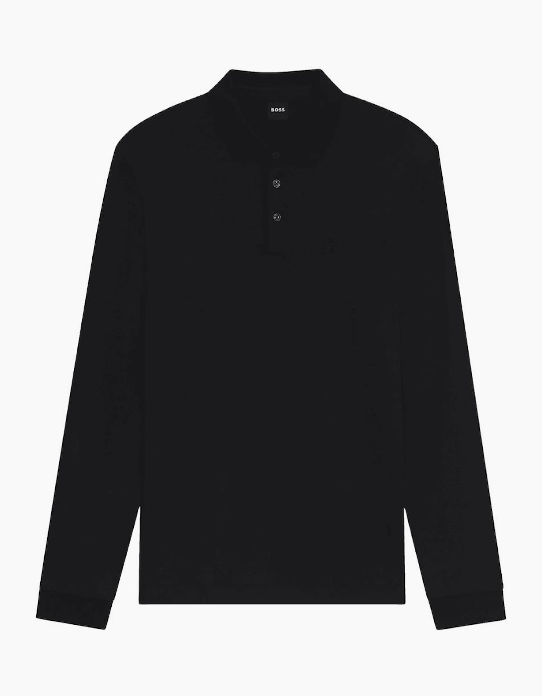 Pado 30 Long Sleeve Black Polo Shirt