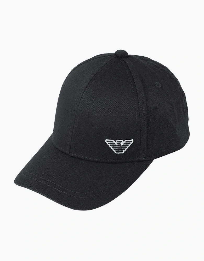 Embroidered Eagle Black Cap