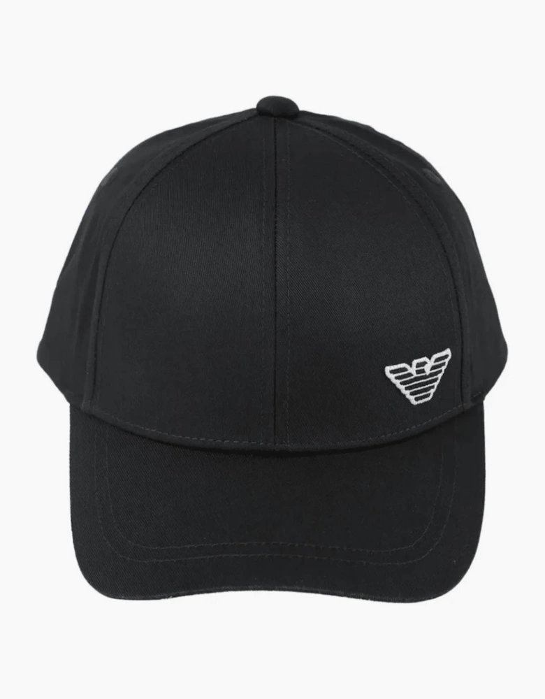 Embroidered Eagle Black Cap
