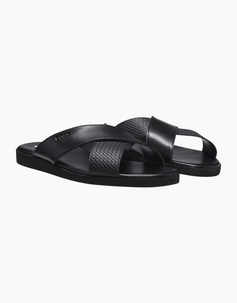 Darrel Faux Leather Slip On Slider