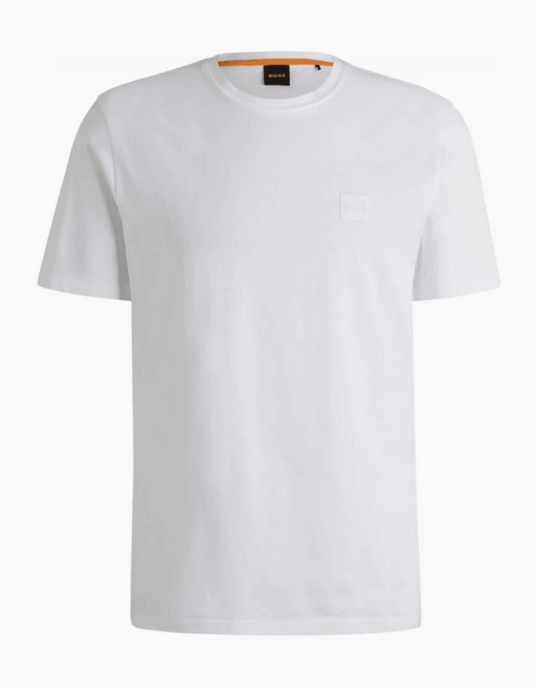 Tales Cotton Relaxed Fit White T-Shirt