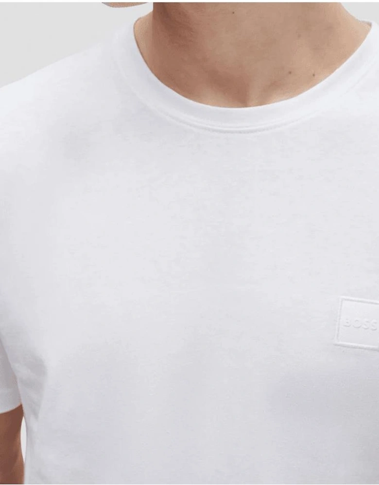 Tales Cotton Relaxed Fit White T-Shirt