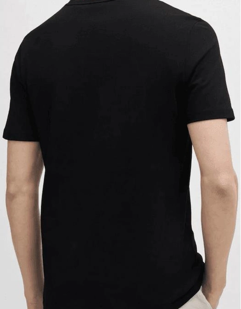 Tales Cotton Relaxed Fit Black T-Shirt