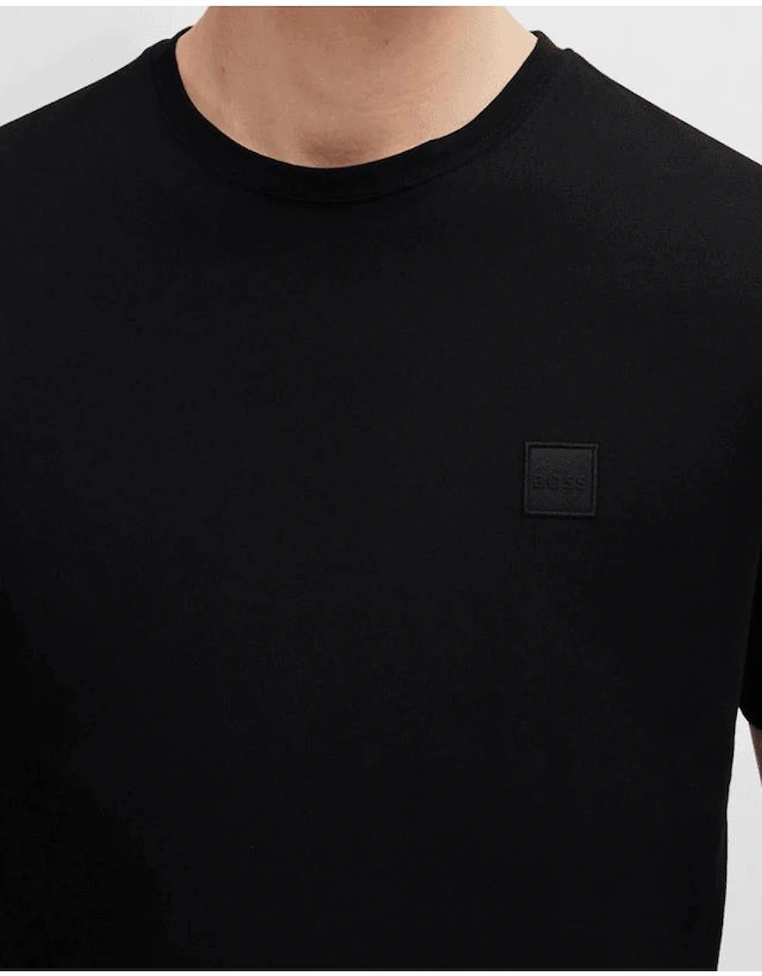 Tales Cotton Relaxed Fit Black T-Shirt
