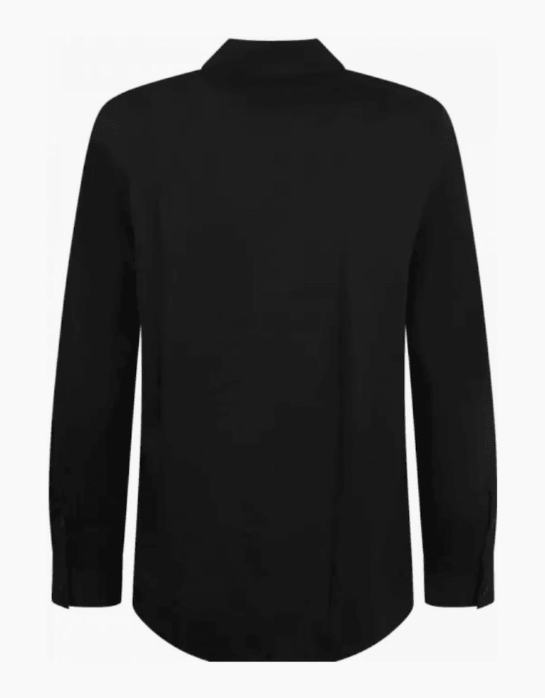 Embroidered Tiger Logo Black Shirt