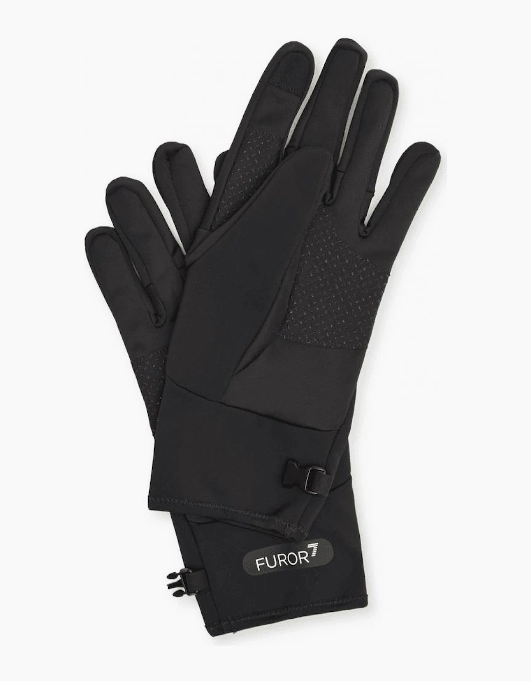 Technical Fabric Nylon Black Gloves