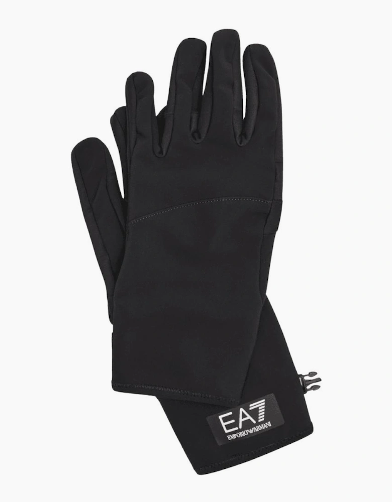 Technical Fabric Nylon Black Gloves