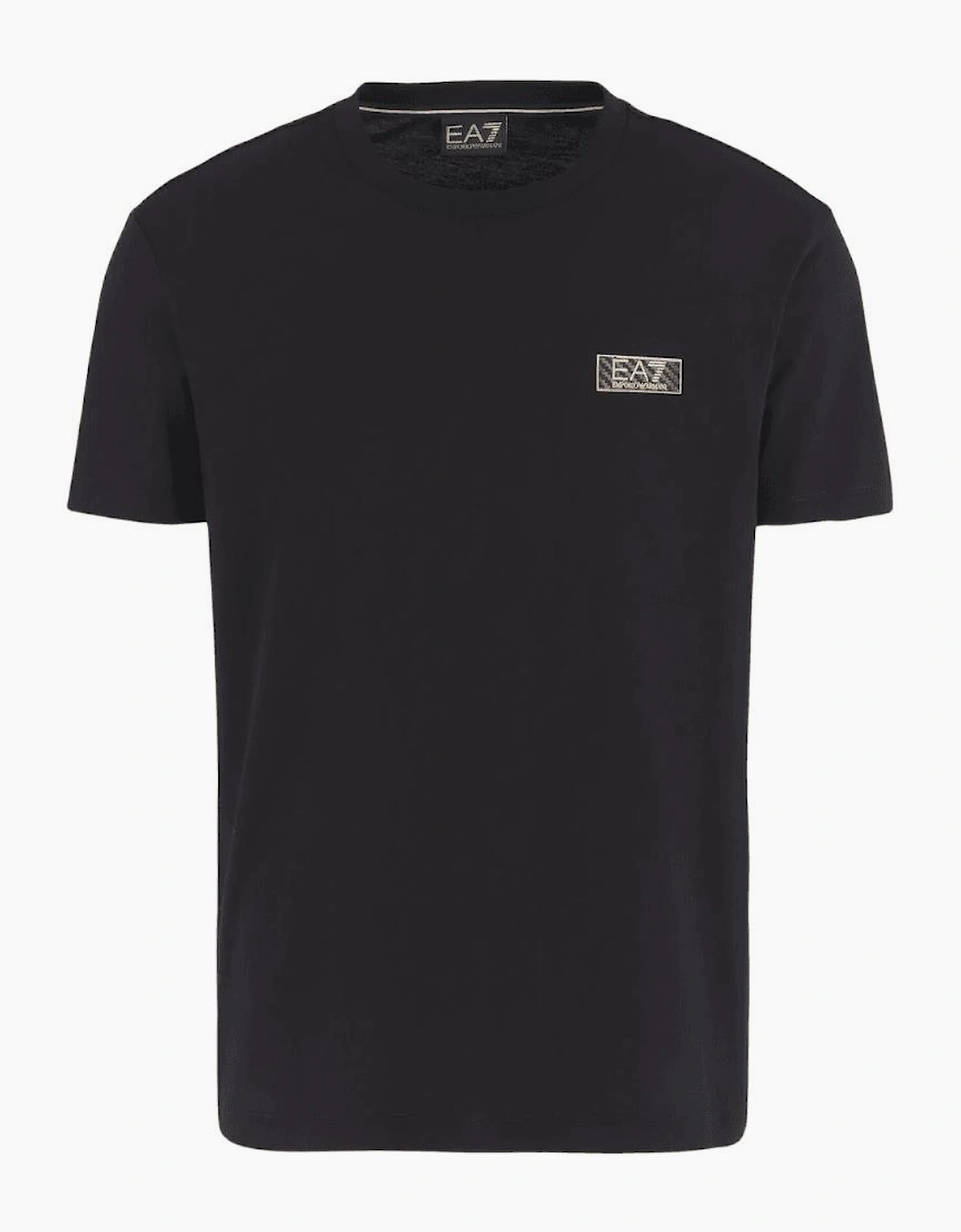 Gold Plaque Logo Black T-Shirt