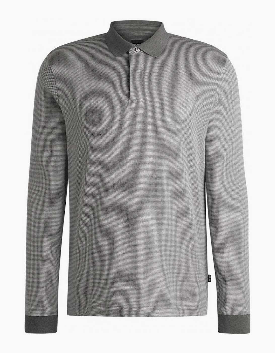 H-Pado Long Sleeve Grey Polo Shirt