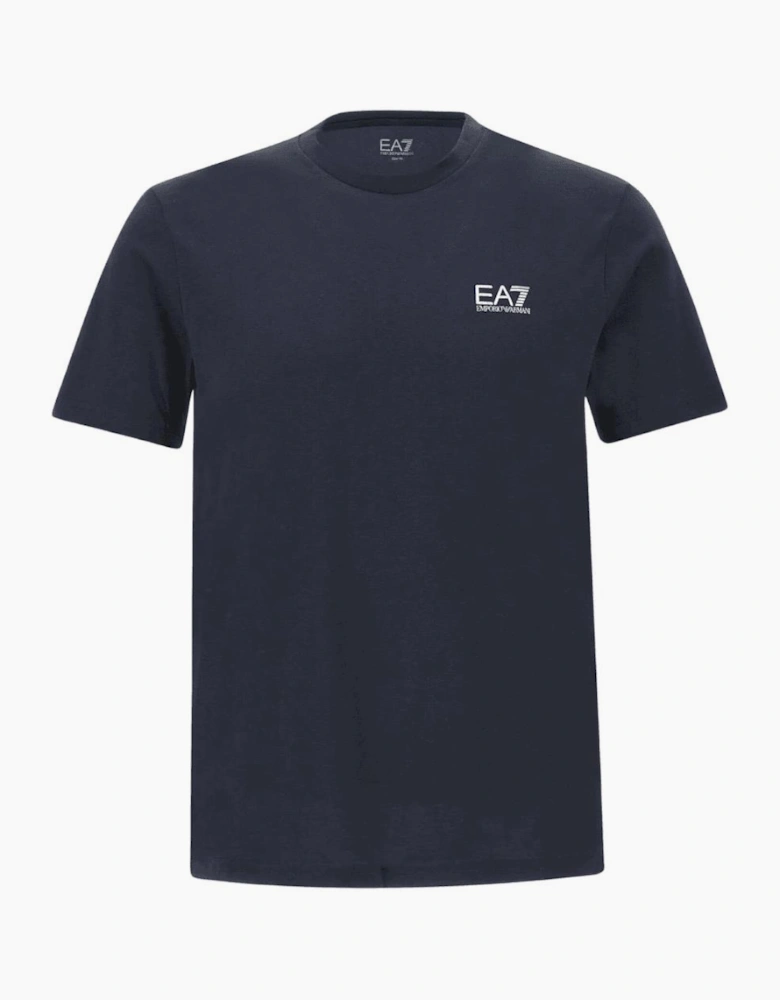 Cotton Basic Logo Deep Blue T-Shirt