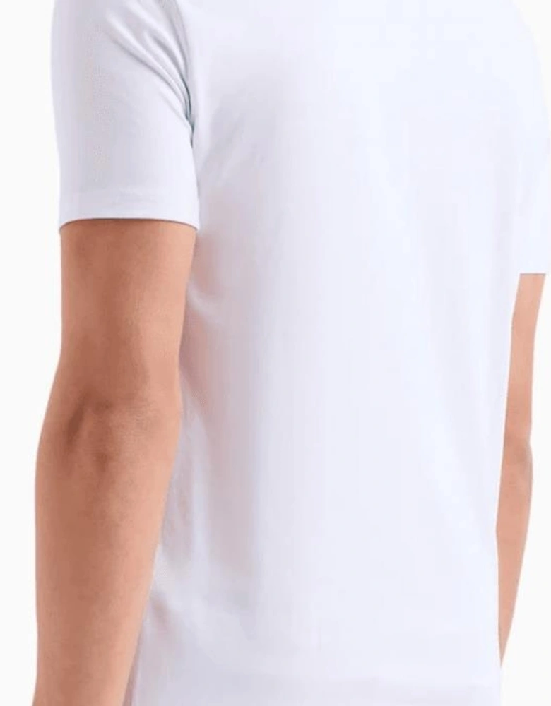 Cotton Stretch Ring Logo White T-Shirt