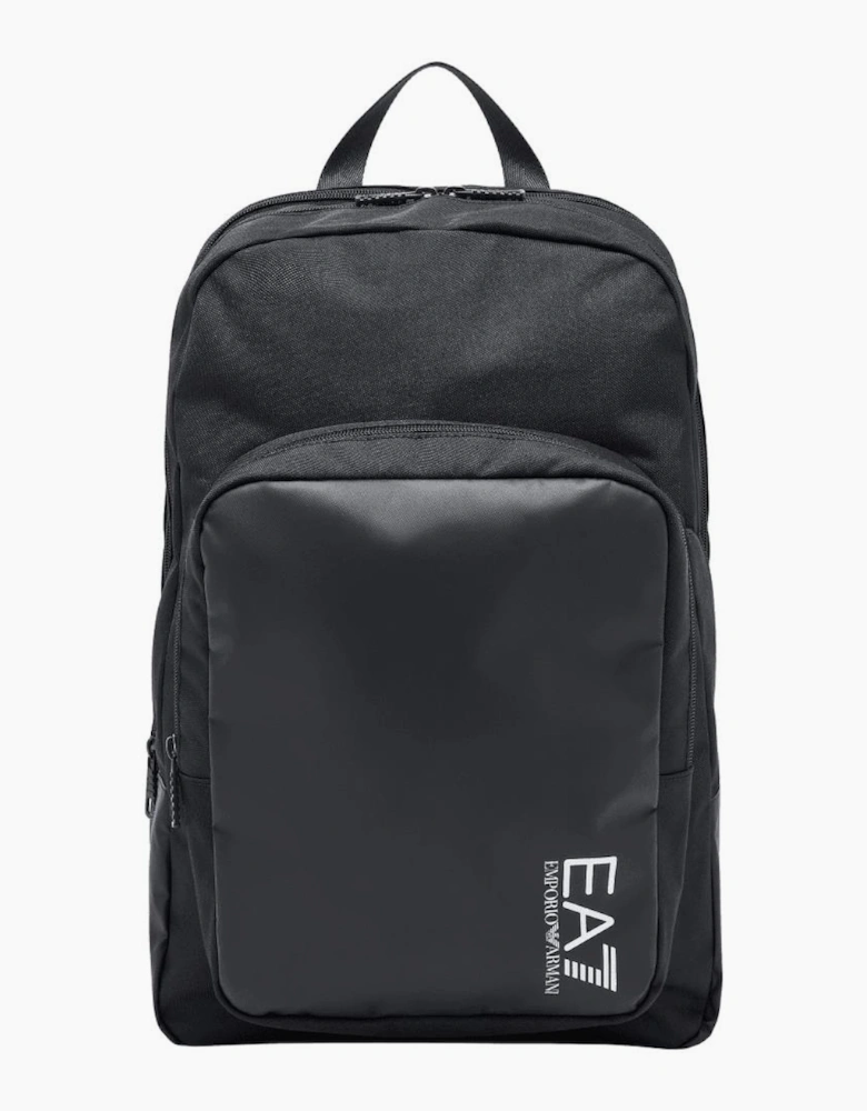 Train Core Graphic Logo Black Rectangular Backpack