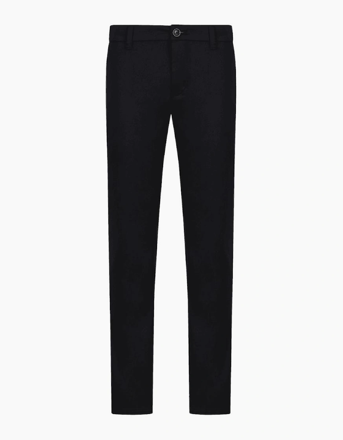 Extra Slim Fit 5-Pocket Black Gabardine Jeans