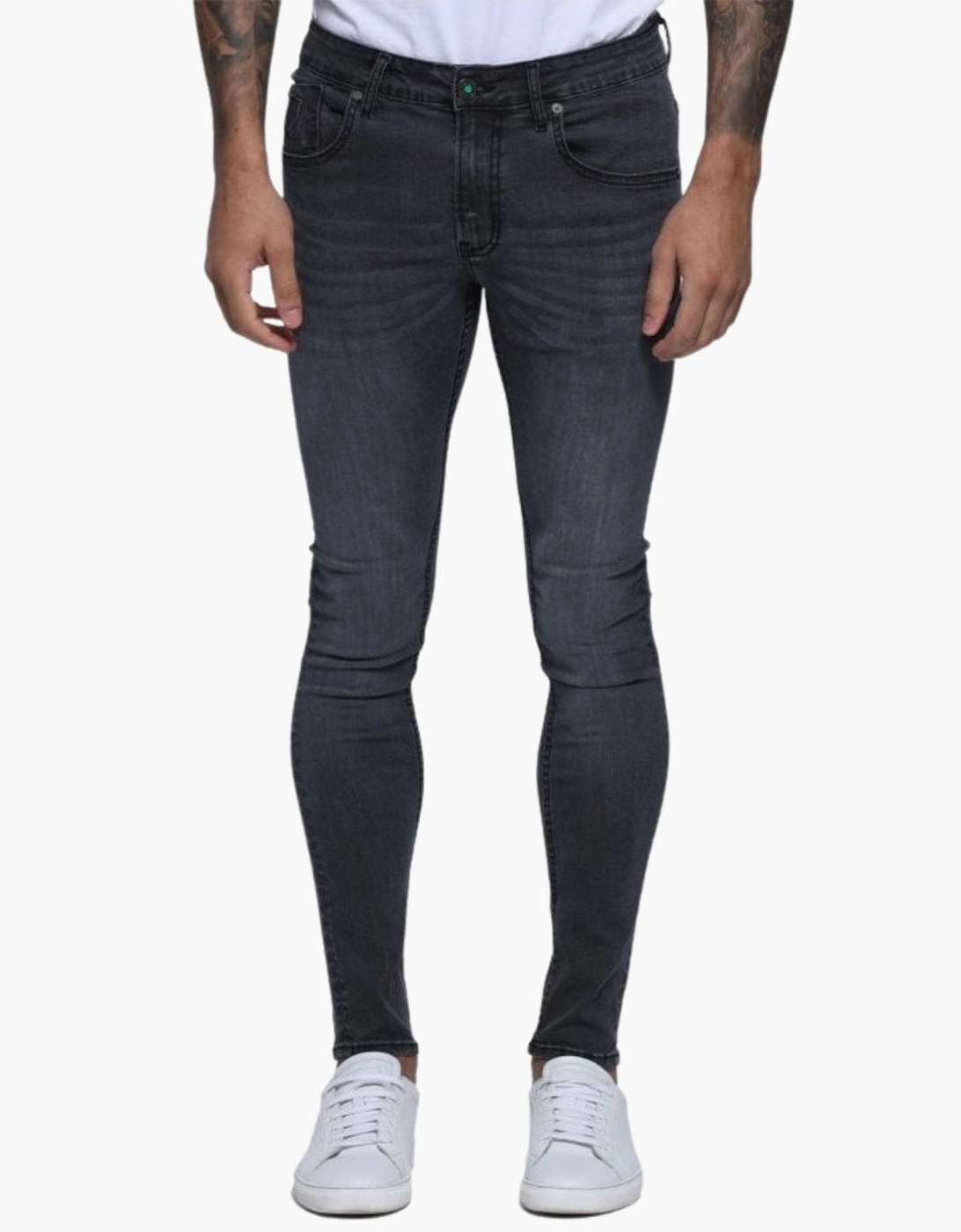 883 Police 883 Police Men's Moriarty Slim Fit Dark Grey Jeans