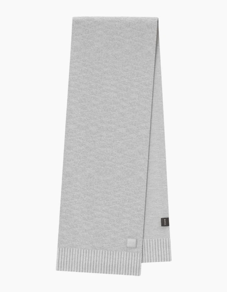 Akaio_R Patch Logo Grey Scarf