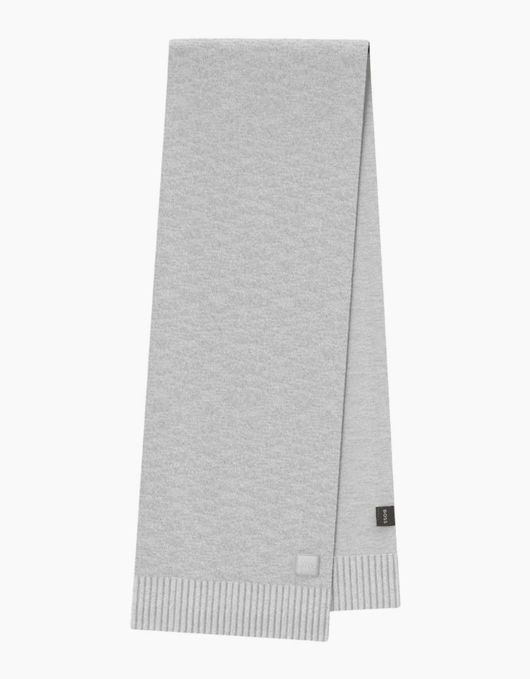 Akaio_R Patch Logo Grey Scarf