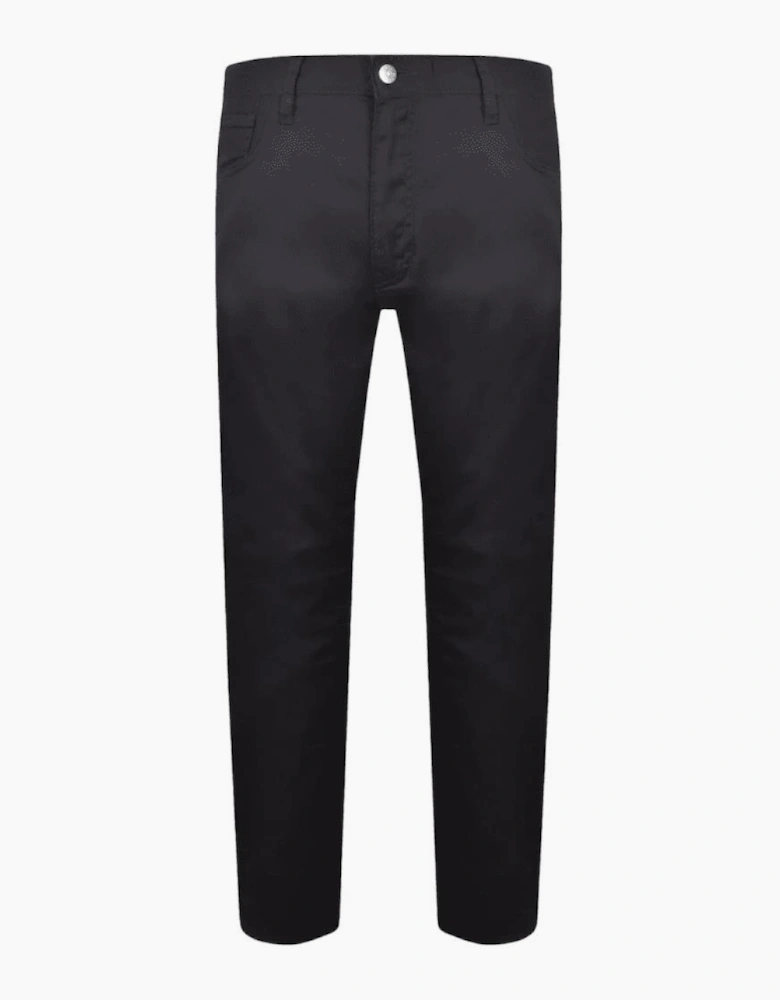 Extra Slim Fit 5-Pocket Navy Gabardine Jeans
