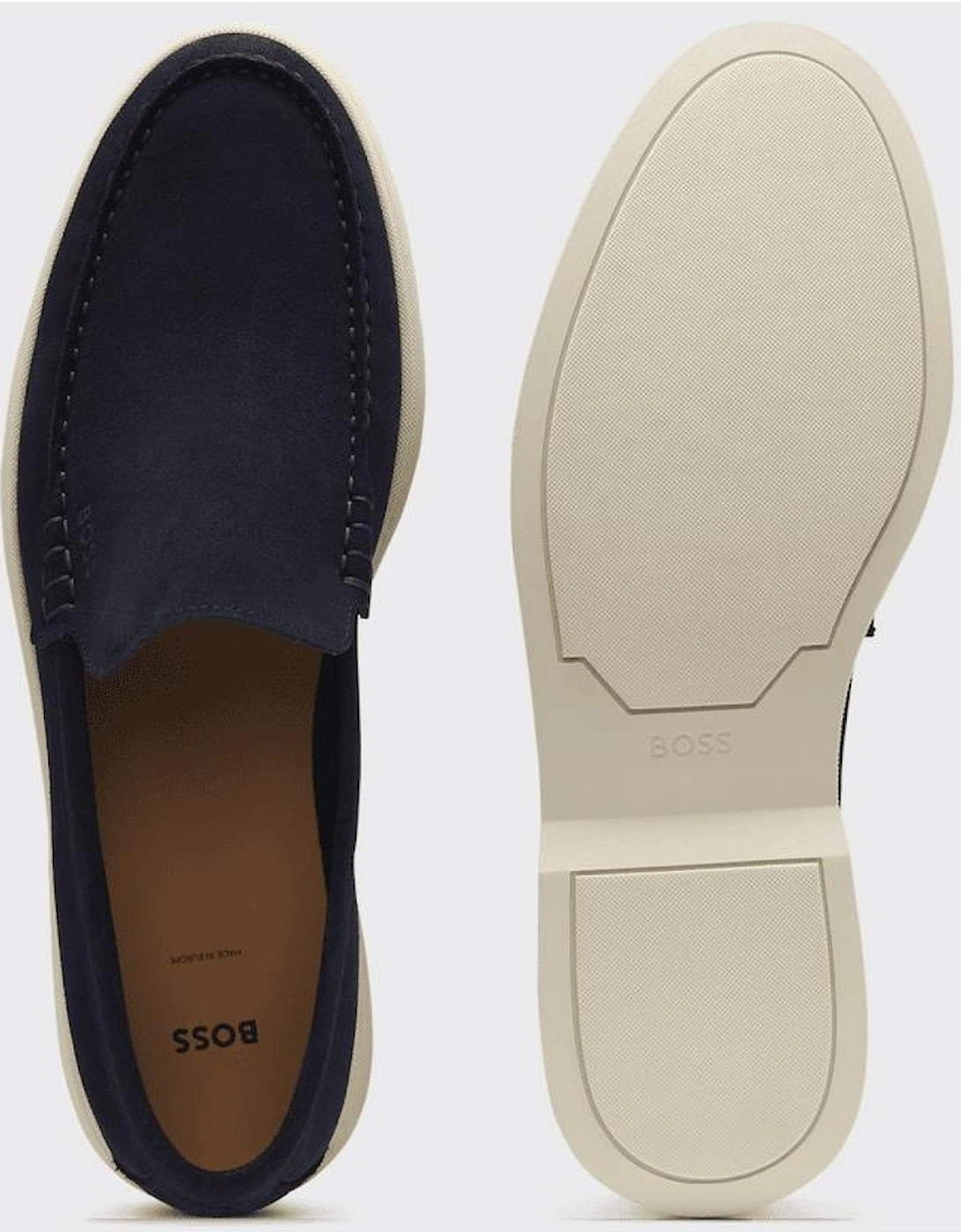 Sienne Moccasin Suede Navy Loafers