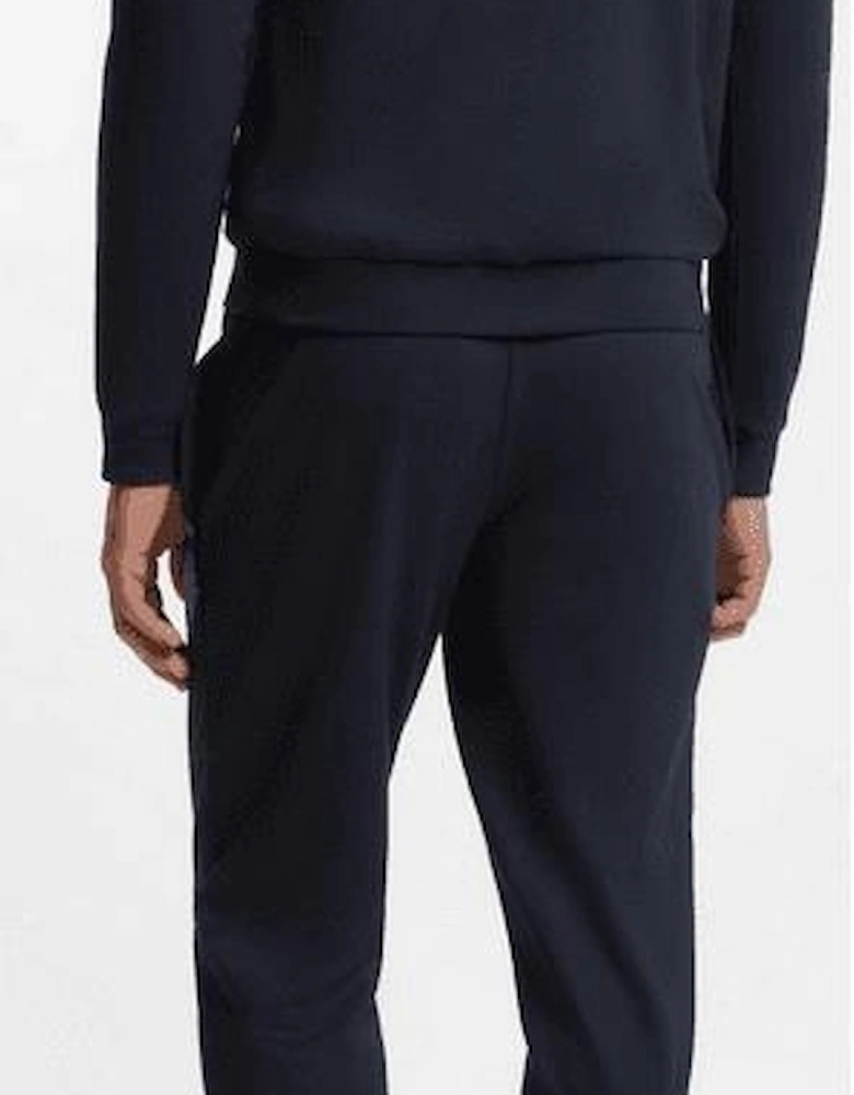 Authentic Cotton Stripe Logo Hooded Navy Tracksuit